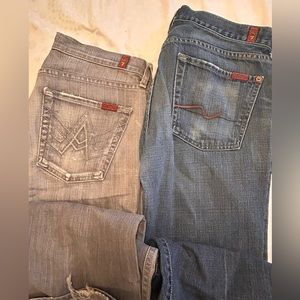Seven for all mankind jeans size 33 bootcut
